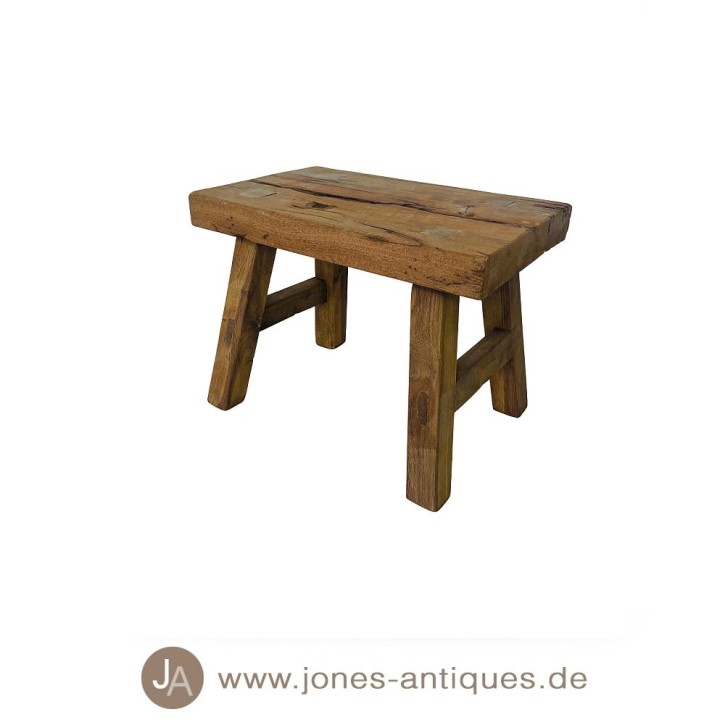 Tabouret en bois de manguier de couleur nature