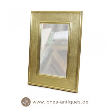 Edler Spiegel mit breitem Rahmen – Gold, verschiedene Größen
