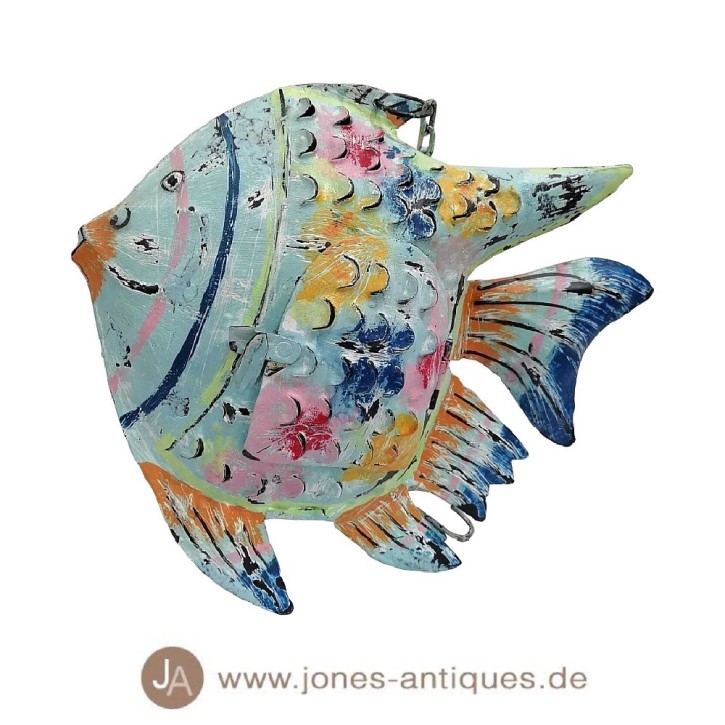 Fish lantern in size L in the color rainbow colour - handmade