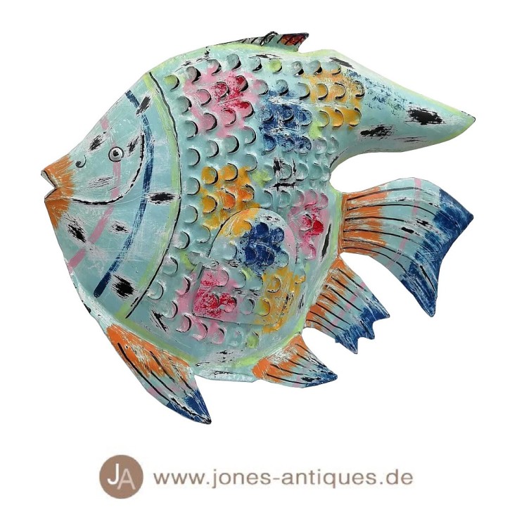 Fish lantern in size XL in the color rainbow colour - handmade