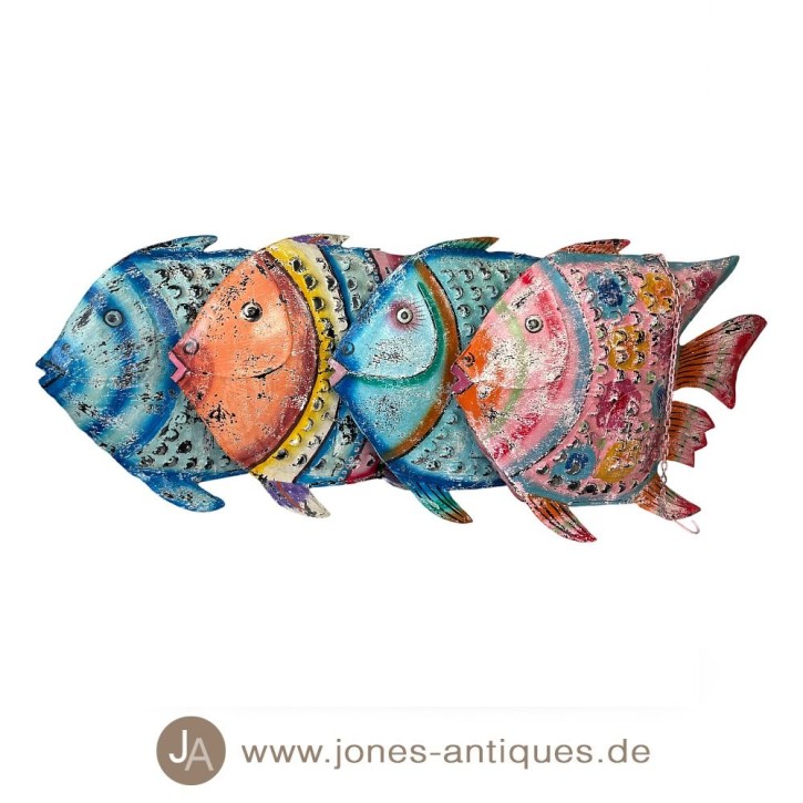 Lanterne grand poisson XL - couleur fer avec optique antirouille - fait à la main
