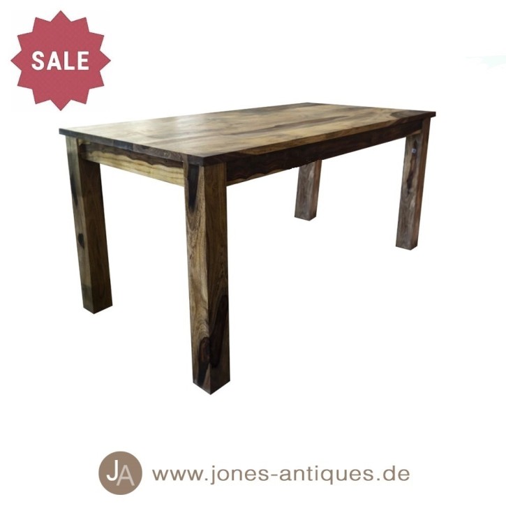 Original Indian dining table in the block design - palisander wood