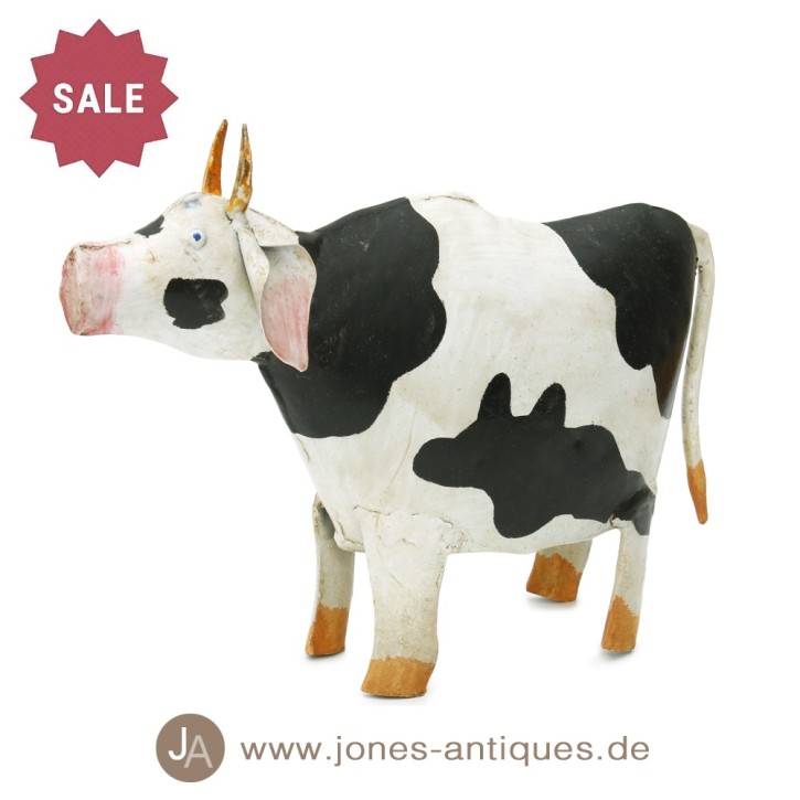 Moneybox cow made of iron - handmade and painted