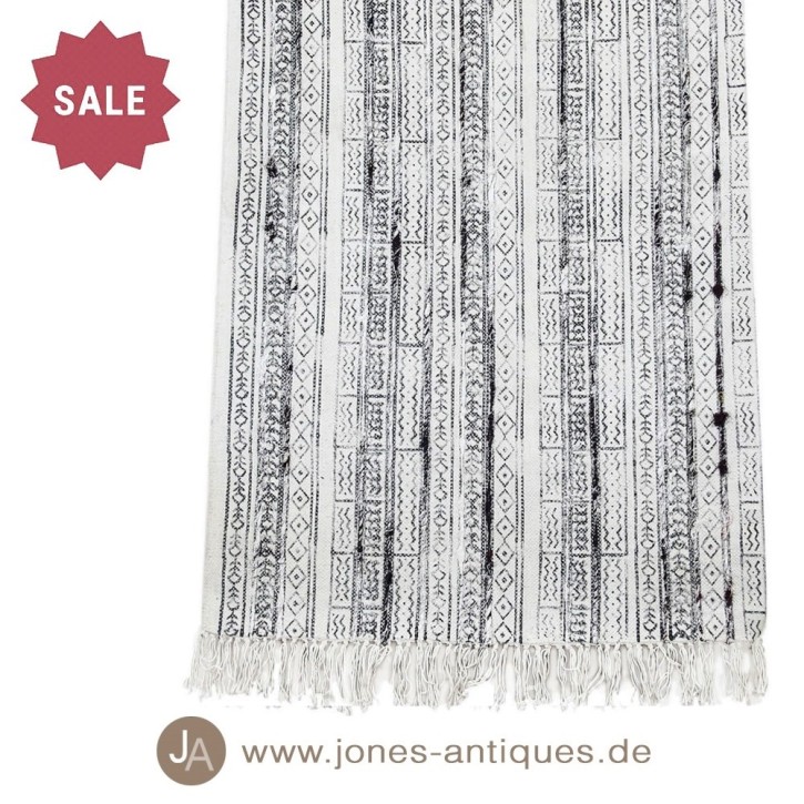 Teppich in der Farbe schwarz/grau 80 x 180 cm