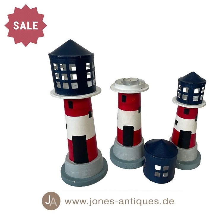 Lanterne phare de différentes tailles - capuchon amovible - fait main