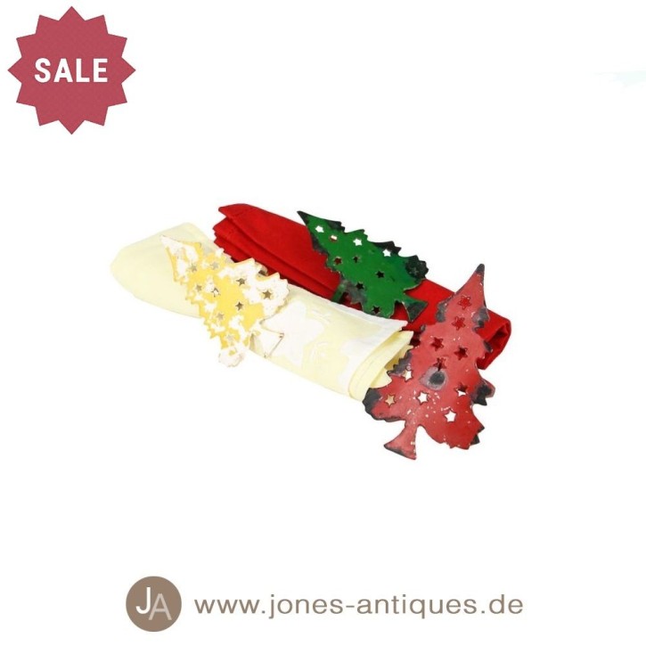 Ensemble de 6 ronds de serviette - disponible en trois couleurs