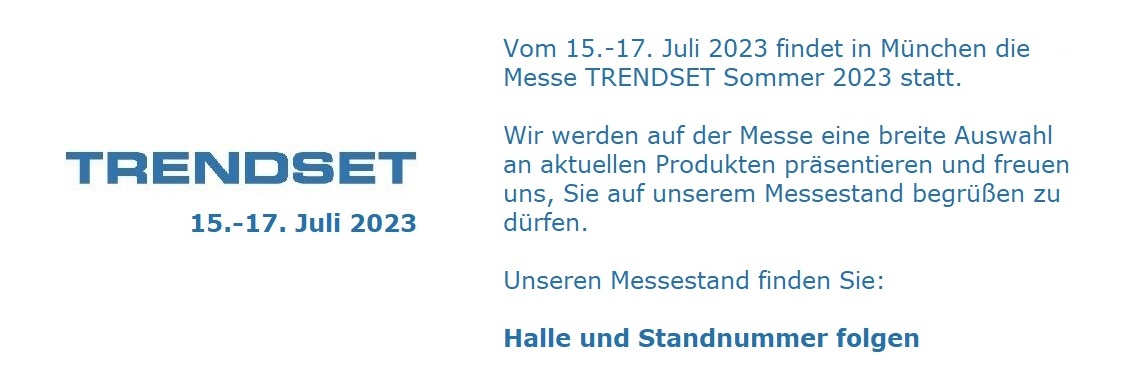 Messe Trendset Sommer 2023 in München
